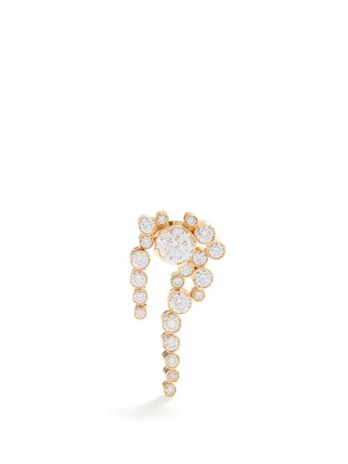 Sophie Bille Brahe - Cloud Nuit Diamond & 18kt Gold Single Earring - Womens - Diamond