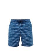 Matchesfashion.com Derek Rose - Tropez 7 Geometric-print Technical Swim Shorts - Mens - Navy Multi
