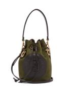 Matchesfashion.com Fendi - Mon Tresor Mini Suede Bucket Bag - Womens - Dark Green
