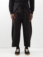 Craig Green - Wrap Tie-waist Cotton Trousers - Mens - Black