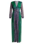 Raquel Diniz Lily Floral-print Silk-georgette Gown