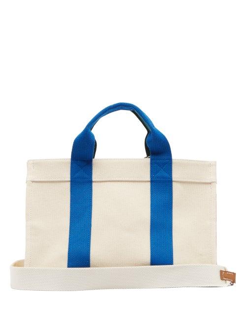 Matchesfashion.com Rue De Verneuil - Lego Medium Canvas Tote Bag - Womens - Blue Multi