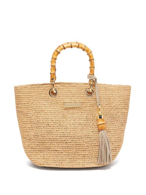 Matchesfashion.com Heidi Klein - Savannah Bay Mini Raffia Tote Bag - Womens - Beige