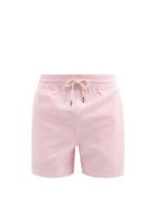 Matchesfashion.com Polo Ralph Lauren - Traveller Logo-embroidered Swim Shorts - Mens - Light Pink