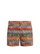 Missoni Chevron-stripe Print Swim Shorts