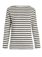 Orcival Breton-striped Cotton And Wool-blend Top
