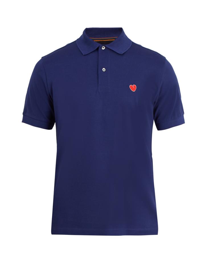 Paul Smith Heart Crest Cotton Polo Shirt