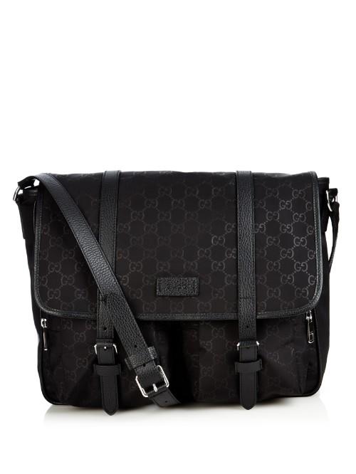 Gucci Gg Debossed Nylon Bag