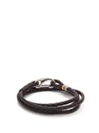 Matchesfashion.com Paul Smith - Triple Wrap Leather Bracelet - Mens - Black