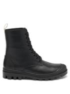 Matchesfashion.com Loewe - Logo-tab Tread-sole Leather Boots - Womens - Black