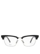 Matchesfashion.com Celine Eyewear - D Frame Acetate And Metal Glasses - Womens - Black Silver