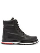 Matchesfashion.com Moncler - Vancouver Leather Boots - Mens - Black