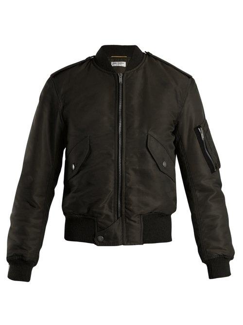 Matchesfashion.com Saint Laurent - Padded Bomber Jacket - Womens - Black
