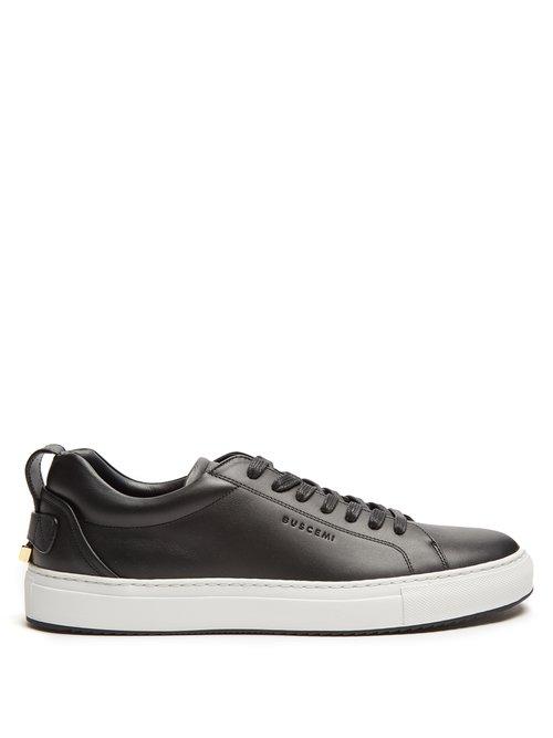 Matchesfashion.com Buscemi - Lyndon Low Top Leather Trainers - Mens - Black