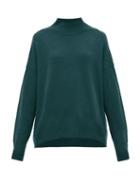Matchesfashion.com Allude - Mock Neck Cashmere Sweater - Womens - Green