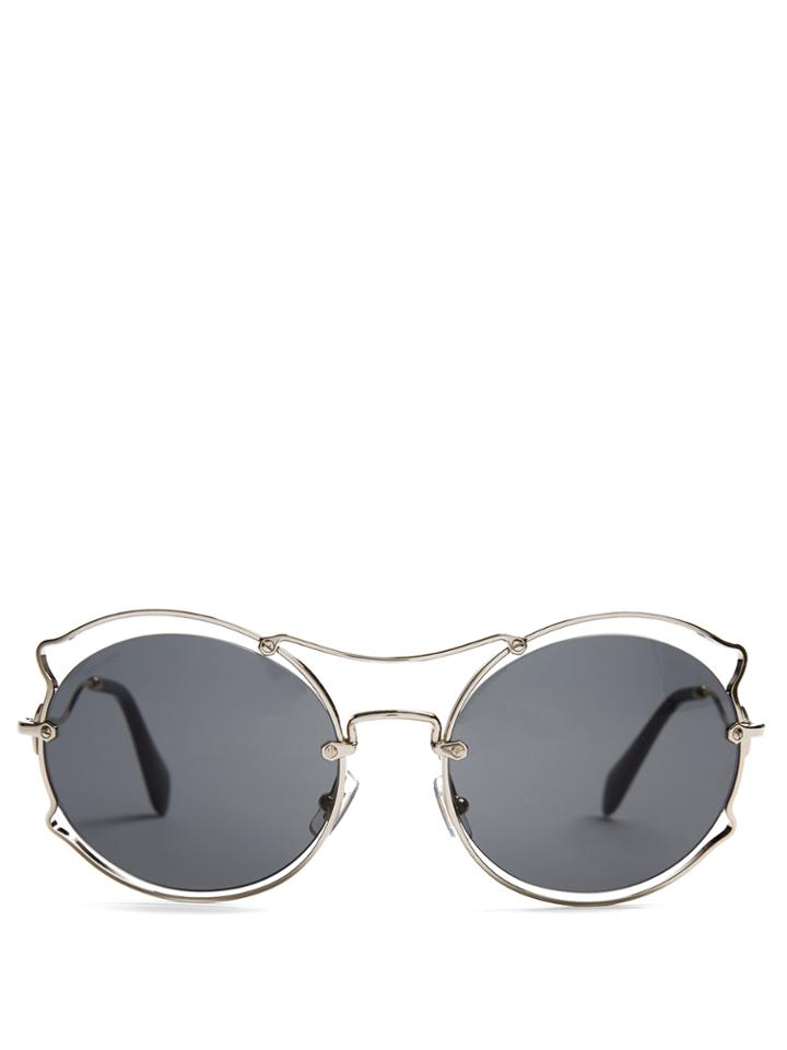 Miu Miu Cat-ear Shaped Sunglasses