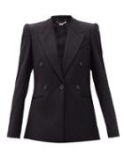 Matchesfashion.com Stella Mccartney - Callie Double-breasted Wool Blazer - Womens - Black