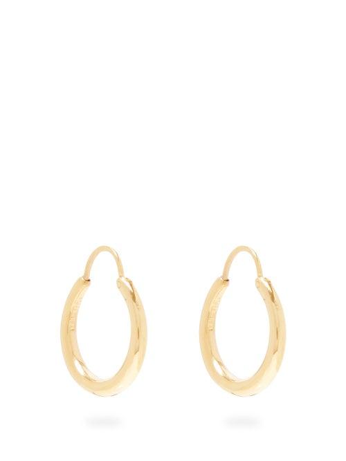 Matchesfashion.com All Blues - Hungry Baby Snake Gold Vermeil Hoop Earrings - Womens - Gold