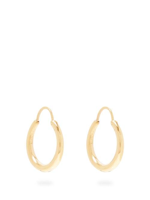 Matchesfashion.com All Blues - Hungry Baby Snake Gold Vermeil Hoop Earrings - Womens - Gold