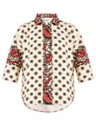 Redvalentino Paisley Floral-print Cotton Shirt