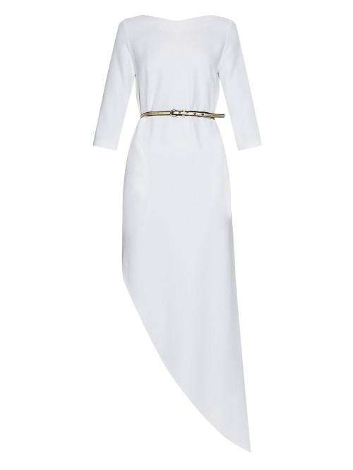 Osman Tolliver Belted Asymmetric Dress