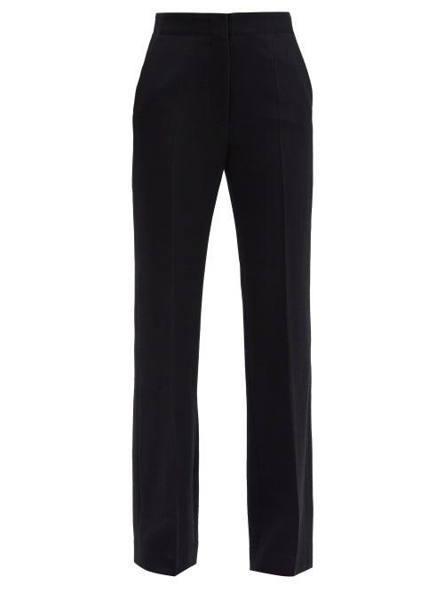 Matchesfashion.com Petar Petrov - Hamilton High-rise Wool Trousers - Womens - Black