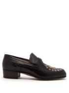 Gucci High Loomis Ny Yankees Leather Loafers