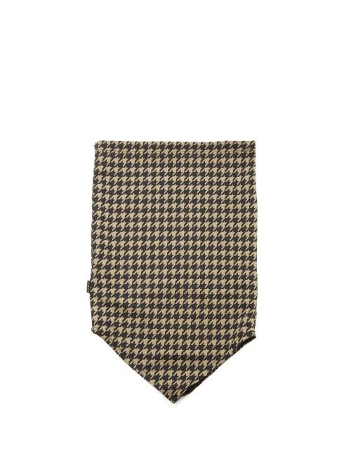 Goldbergh - Brigitte Houndstooth-print Jersey Neck Warmer - Womens - Black Beige