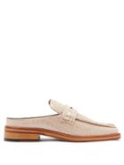 Matchesfashion.com Martine Rose - Arches Backless Crocodile-effect Leather Loafers - Womens - Cream