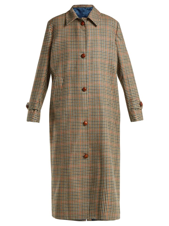 Giuliva Heritage Collection Maria Checked Virgin-wool Coat