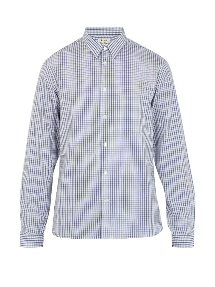 Acne Studios York Checked Cotton Shirt