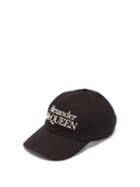 Alexander Mcqueen - Logo-embroidered Cotton Baseball Cap - Mens - Black