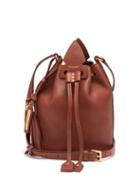 Matchesfashion.com Saint Laurent - Anja Studded Leather Bucket Bag - Womens - Tan Multi
