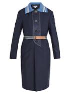 Loewe Point-collar Belted Wool Coat