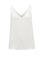 Raey - V-neck Silk Cami Top - Womens - Ivory