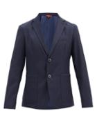 Matchesfashion.com Barena Venezia - Borgo Wool-herringbone Jacket - Mens - Navy