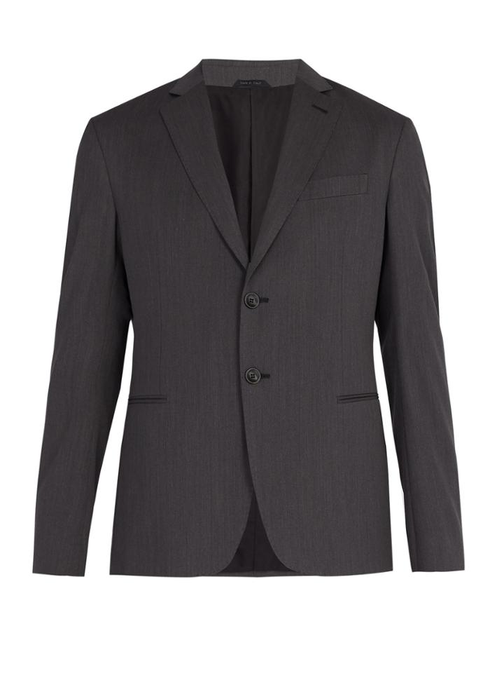 Giorgio Armani Single-breasted Wool Jacket