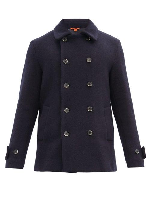 Matchesfashion.com Barena Venezia - Fondaco Wool-blend Peacoat - Mens - Navy