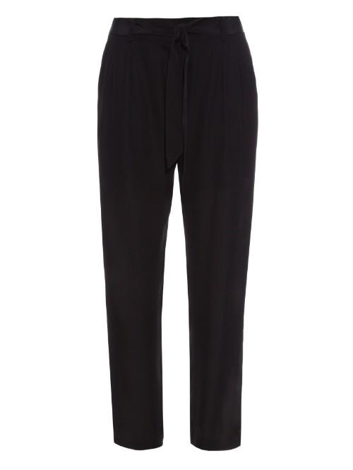 Raquel Allegra High-waist Silk-georgette Trousers