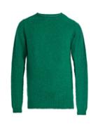 Matchesfashion.com Officine Gnrale - Crew Neck Wool Sweater - Mens - Green