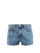 Matchesfashion.com Isabel Marant - Jacken Washed-denim Shorts - Mens - Blue