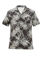 Matchesfashion.com Officine Gnrale - Dario Tropical-print Cotton Shirt - Mens - Black White