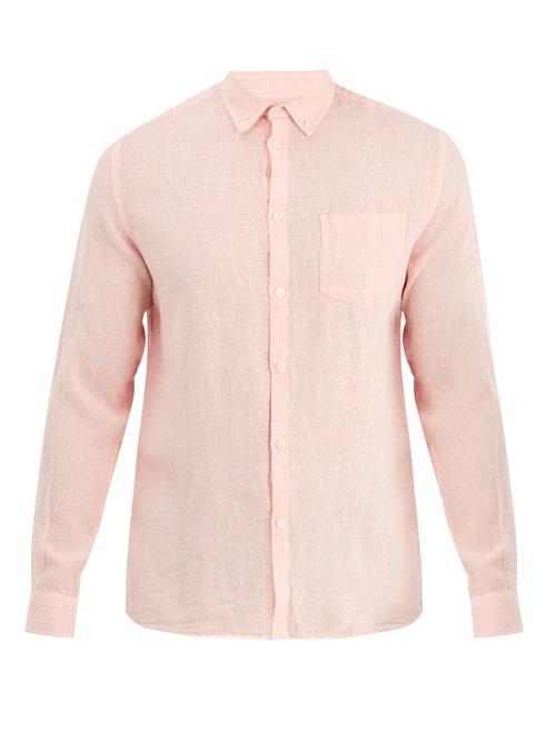 Matchesfashion.com Solid & Striped - Classic Button Down Linen Shirt - Mens - Pink