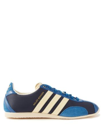 Adidas X Wales Bonner - Japan Suede And Nylon Trainers - Womens - Blue