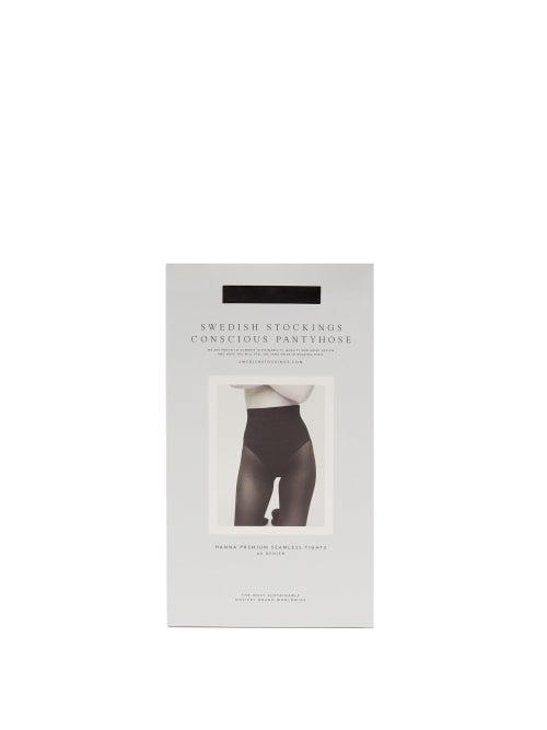 Ladies Lingerie Swedish Stockings - Hanna Seamless 40-denier Tights - Womens - Black