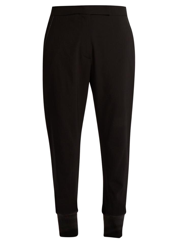 Brunello Cucinelli Stretch-wool Crepe Trousers