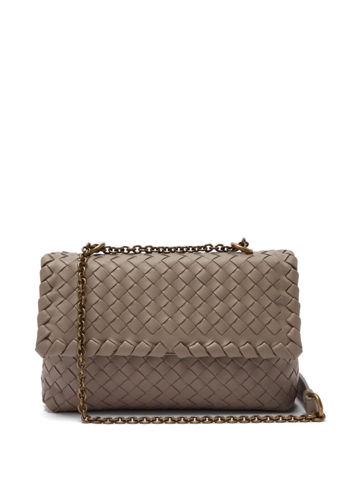 Bottega Veneta Baby Olimpia Intrecciato Leather Shoulder Bag