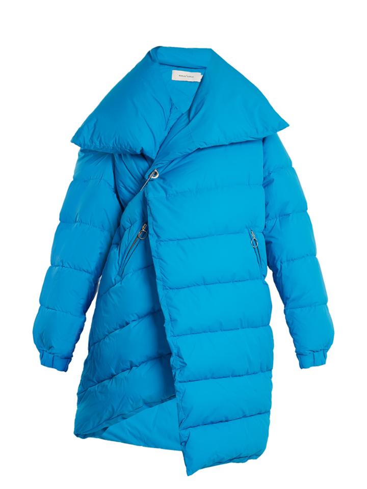 Marques Almeida Asymmetric Quilted-down Coat