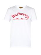 Burberry Archive Logo-embroidered Cotton-jersey T-shirt