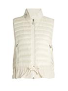 Moncler Hooded Quilted Down And Cotton Gilet